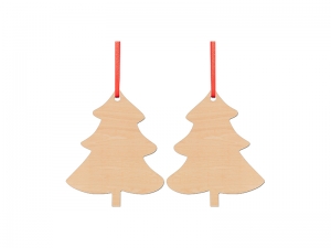 Sublimation Blanks Double-sided Plywood Ornament (Tree)