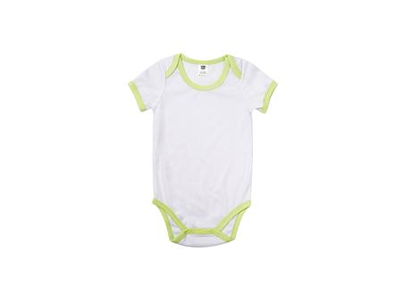 Baby Onesie Short Sleeve XXL(Green Edge,18-24M)