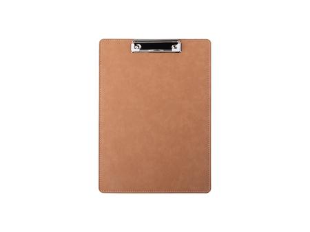 Sublimation PU Leather Clipboard with Metal Clip (Brown, A4 size)