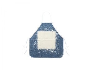 Sublimation Blanks Bleached Starry Linen Apron (Faux Denim, 70*72cm)