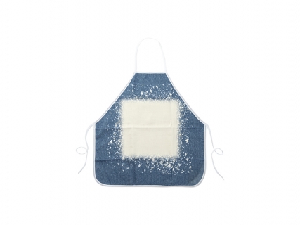 Sublimation Blanks Bleached Starry Linen Apron (Faux Denim, 70*72cm)