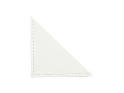 Marca de página de cuero PU sublimable(6*6*0.1cm,blanco)