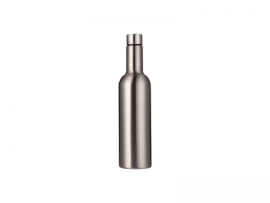 Sublimation 25oz/750ml Stainless Steel Wine Bottle (Silver)