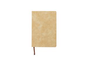 Engraving Leather Notebook(Denim Brown W/ Black,14.7*21*1.2cm)