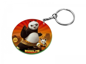 Sublimation 47mm Round Plastic Keychain(Color Edge)