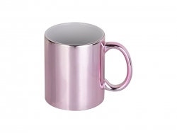 Sublimation 11oz Pink Plated Ceramic Mug