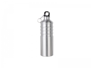 Sublimation 750ml Aluminum Water Bottle (Silver)