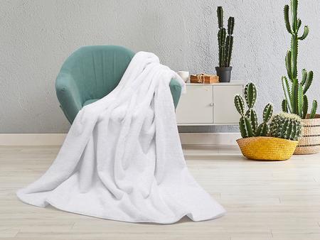 Arctic Fleece Lined Sublimation Microfiber Blanket(Full White, 76*101cm/30&quot;x 40&quot;)