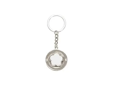 Wholesale! Sublimation Key Rings Blank White Get Metal Single Side