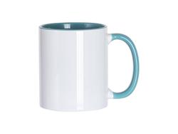 Caneca 11oz Interior e Alça Cor(es) - Azul Lago