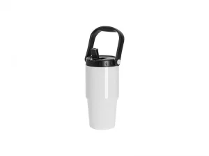 22oz/650ml Stainless Steel Tumbler with Handle w/ Ringneck Grip