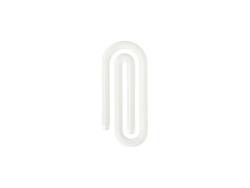 Clipe de papel em acrílico com clipes de papel para baixo em acrílico (formato normal, 3,3 x 7,6 x 0,4 cm)