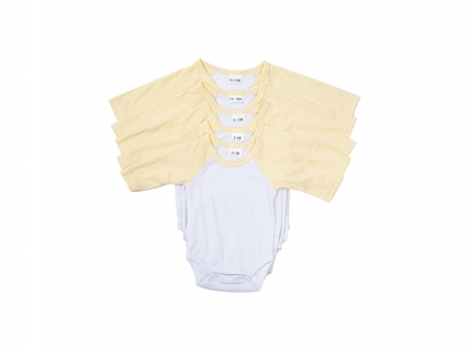 Mono Bebé Manga Larga Raglán Talla L (Amarillo,6-12M)