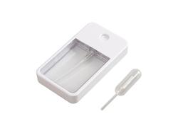Dispensador de perfume de plástico de 30 ml (blanco, 10 * 5,8 * 1,5 cm)