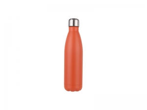 Sublimation 17oz/500ml Stainless Steel Cola Bottle (Matt Orange)