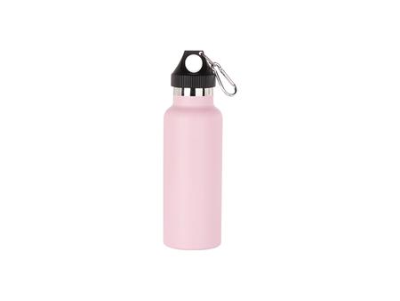 500ml/17oz Powder Coated Stainless Steel Bottle (Pink)