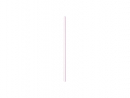 20cm Straight Pink Glass Straw