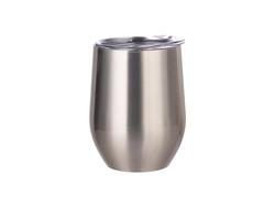 Copo de Vinho Sem Haste Inox 12oz/360ml (Prateado)Quantidade mínima:500uds