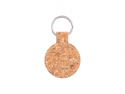 Engraving Blanks Cork Keychain(Round)