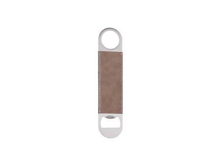Sublimation PU Stainless Steel Bottle Opener (Gray, 17.7*4cm)