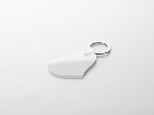 Sublimation Blanks Plastic Keyring (Heart to Heart, 4.36*12.57cm)