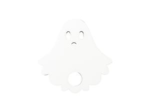 Sublimation Blanks Hardboard Name Tag (6.5*6.5*0.3cm,Halloween Ghost Shape)