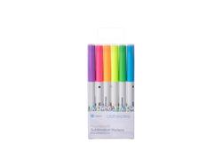 Canetas de Feltro Sublimação Craft Express Joy (6 Cores Fluorescentes)