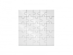 Puzzle MDF 17 x 17 cm 25 pièces Sublimation Transfert Thermique
