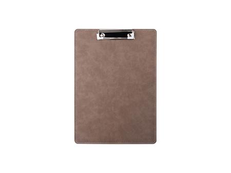 Sublimation PU Leather Clipboard with Metal Clip (Gray, A4 size)