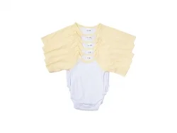 Macacão Bebê Manga Comprida Raglã Tamanho L (Amarelo,6-12M)
