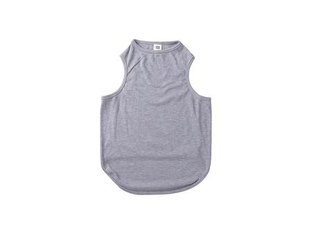 Sublimation Dog Top Tank T-Shirt  L(Gray)