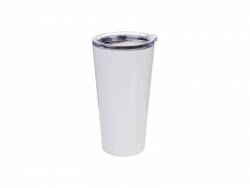 Vaso Acero Inoxidable Tumbler 16oz/480ml con tapa deslizante (Blanco)