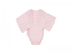 Sublimation Blanks Baby Onesie Long Sleeve S(Pink)