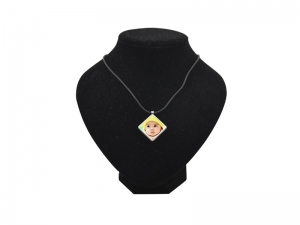 Sublimation Diamond-shaped Necklace