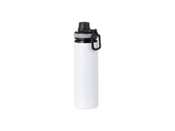 Garrafa Alumínio 25OZ/850ml Tampa Cinza(Branco)