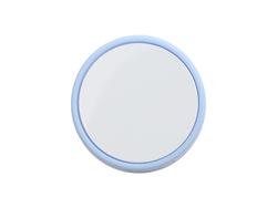 Tapa de pajita de silicona subyacente con inserto (Azul, redondo)