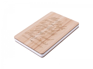 A5 Bamboo Cover Notebook (14.1*21cm) MOQ: 500pcs