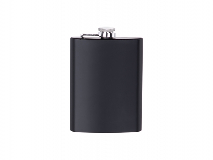 8oz/240ml Stainless Steel Hip Flask (Black Matt))