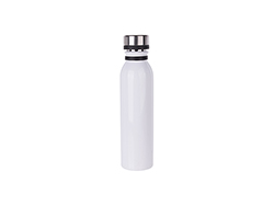 Botella Acero Inoxidable 20oz/600ml con tapa portátil (Blanco)