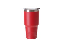 Tumbler Base Mais Fina Inox 22oz/650ml com Canudo Recubrimento em Pó (Vermelho)Quantidade mínima:500uds