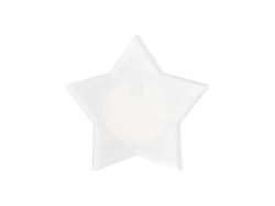 Placa de identificación acrílica (forma de estrella, 7.7 * 7.7 * 0.4cm)
