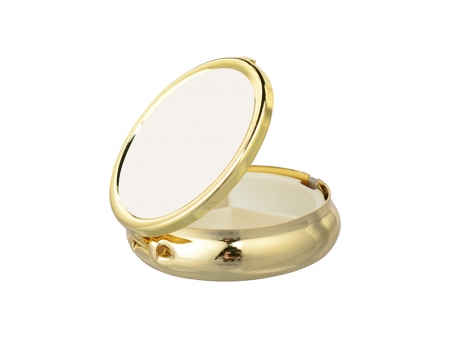 Sublimation Pill Box(Round, Gold)