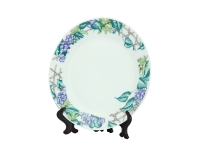 Assiette 20,5 cm avec support Sublimation Transfert Thermique