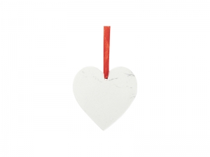 Sublimation Heart Marble Texture Ornament (7.6*7.6cm/ 3&quot;x3&quot;)