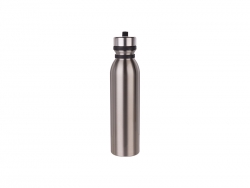 Sublimation 20oz/600ml Stainless Steel Flask w/ Portable Lid (Silver)