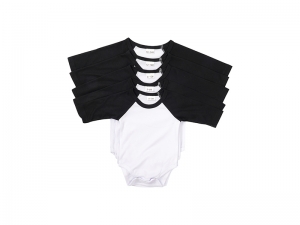 Sublimation Blank Baby Long Sleeve Onesie (Color Sleeve)