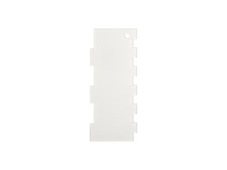 Raspador de decoración de pastel acrílico sublimación (10 * 24 * 0,4 cm, borde de escalera)