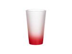 17oz Sublimation Glass Mug (Gradient Color Red)