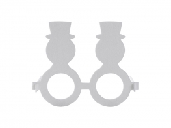 Sublimation Blank Felt Glasses (Snowman)