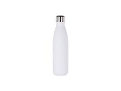 17oz/500ml Powder Coated Stainless Steel Cola Bottle (White)